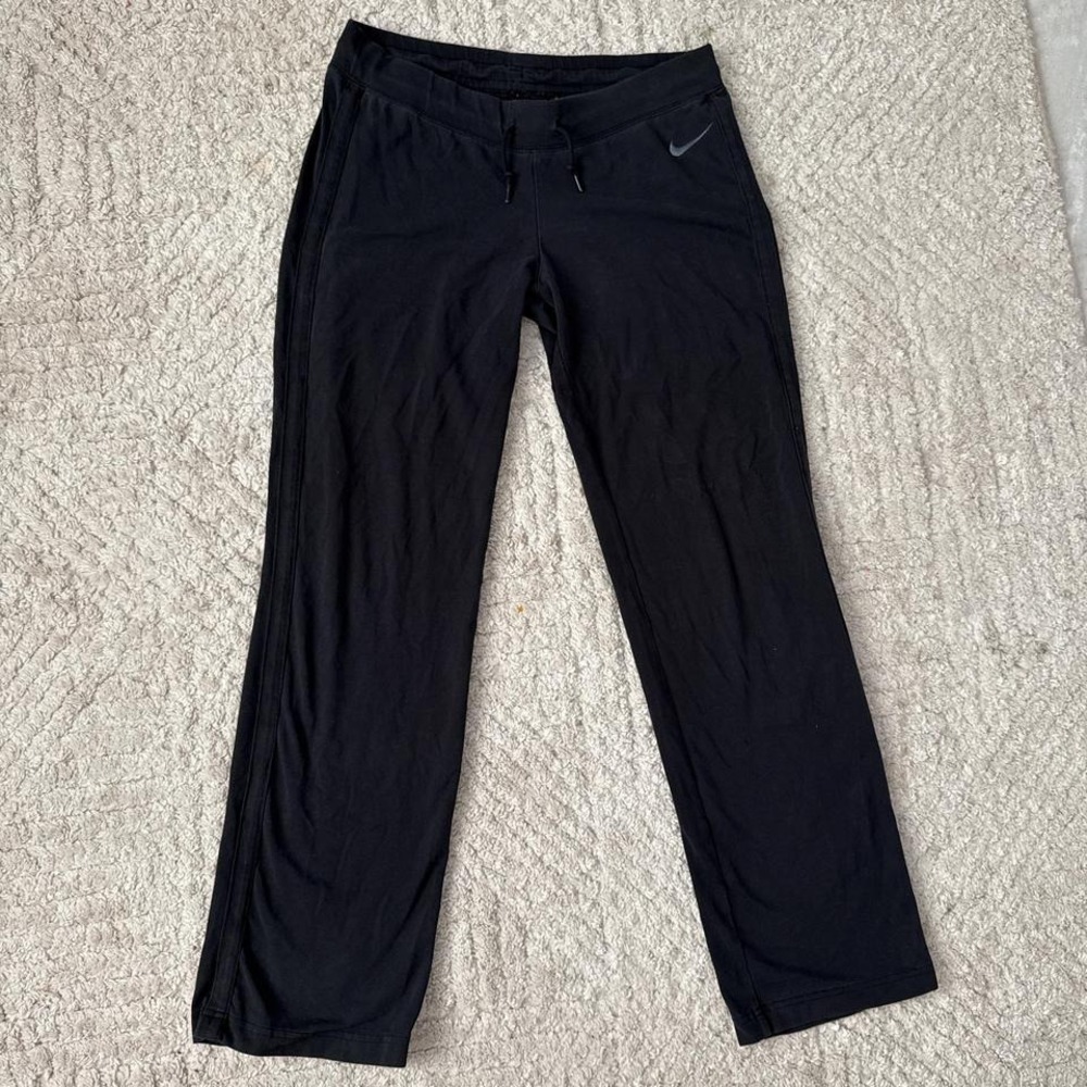 Nike black straight leg pants